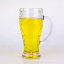 hot selling 420ml 620ml clear beer glass cup tea cup coffee cup with handle